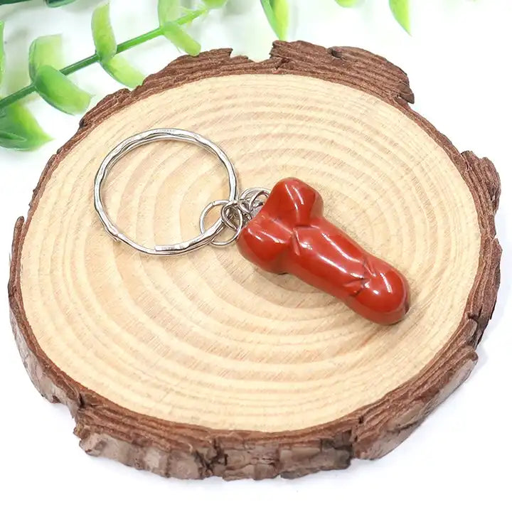 The Natural Crystal Penis Keychain The Natural Crystal Penis Keychain